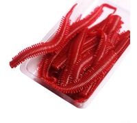 Palatable Sand Silkworm Fishing Lure, Lifelike Sand Silkworm Fishing Lure, 10pcs/set, TPR Material, 40CM+ Stretchable,Soft Plastic Worms Lures suit various fishing techniques and preferences
