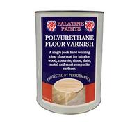 Palatine PaintsProtected By Performance Polyurethane Floor Varnish Clear - Hard wearing floor varnish for wooden flooring (5 Litre)