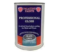 Palatine Professional Gloss Paint, Oil Based Paint | Internal & External use on Wood & Metal | 1Lt | 2.5Lt | 5Lt (2.5Lt, Black)