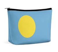Palau Flag Lightweight Makeup Pouch Waterproof Cosmetic Bag for Purse Travel Organizer