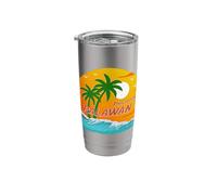 Palawan Philippines Palm Trees Beach Sunset Souvenir Island Stainless Steel Insulated Tumbler