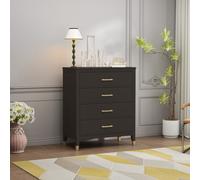 Palazzi 4 Drawer Chest - Black