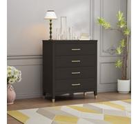 Palazzi 4 Drawer Chest Of Drawers Black