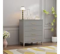 Palazzi 4 Drawer Grey Chest of Drawers - Wilko