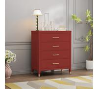 Palazzi 4 Drawer Chest - Red