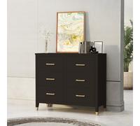 Palazzi 6 Drawer Chest - Black