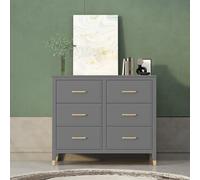 Palazzi 6 Drawer Chest - Grey