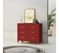 Palazzi 6 Drawer Chest Of Drawers Red