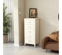 Palazzi Narrow 5 Drawer Chest - White