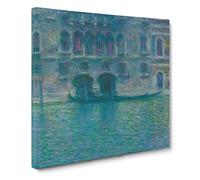 Palazzo Da Mula, Venice by Claude Monet Canvas Print | Gallery Wrapped 30mm Frame Wall Art | 20x20 inches | Ready to Hang | Impressionist Picture | Living Room Bedroom Lounge Office