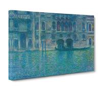 Palazzo Da Mula, Venice By Claude Monet Canvas Print | Gallery Wrapped 30mm Frame Wall Art | 30x20 inches | Ready to Hang | Impressionist Picture | Living Room Bedroom Lounge Office