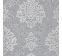 Arthouse Silver Grey Palazzo Damask Wallpaper - Heavy Weight Vinyl - Hard Wearing - Suitable for Any Room Including Bathroom - Kitchen - Hallway - Bedroom - Full Roll 10.05m (L) X 53cm (W) 290406