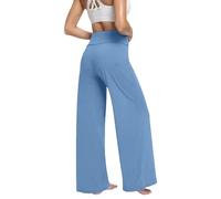 Palazzo Pants Women High Waist Straight Sport Pants Loose Solid Color Casual Comfortable Versatile Lightweight Fluid Everyday Breathable Autumn Pants 2025