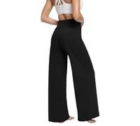 Palazzo Pants Women High Waist Straight Sport Pants Loose Solid Color Casual Comfortable Versatile Lightweight Fluid Everyday Breathable Autumn Pants 2025