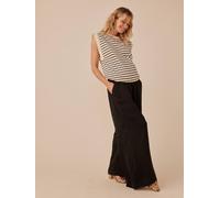 Palazzo-Style Fluid Trousers for Maternity, by ENVIE DE FRAISE black