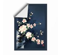 Pale Bloom Cascade Botanical Unframed Wall Art Print A1 (84.1×59.4cm), Wall Decor for Living Room, Bedroom, Office & Home, Art Gift