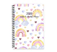 Pale Blue Clouds Journal 2026 A5 To Do List Notebook Diary Diaries for Women A5 Weekly Planner Notebook for Homework Week To View Monthly Year Diary Planner with Dotted Line Note Page Slim