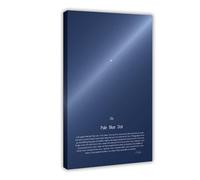 Pale Blue Dot Print (3) Canvas Poster for Office Decor Gift | Frame-style, Multiple sizes, Multiple frame styles, Wall Art, Decor Picture, Office Decor