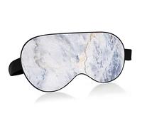 Pale Blue Marble Breathable Sleeping Eyes Mask, Cool Feeling Eye Sleep Cover for Summer Rest, Elastic Contoured Blindfold for Women & Men Travel
