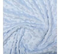 Pale Blue Supersoft Soft Bubble Dimple Fleece (Half a Metre- per 50cm) Baby Quilt Toys Nursery Craft Decor Fabric