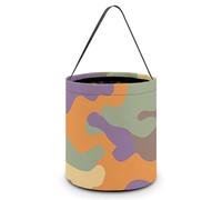 Pale Camouflage Hunting Large Easter Basket Candy Bags Canva Tote Bag Portable Hallowee Bucket