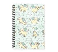 Pale Cats 2026 Planner A5 To Do List Notebook Calendar Diary 2026 Mum Planner Diary A5 for Business Week To View Monthly Year with Dotted Line Note Page Slim