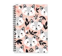 Pale Colour Foxes 2026 Planner A5 To Do List 2026 Diary Daily Organiser Gifts for Women Planner/Diary for Wedding Week To View Monthly Year with Dotted Line Note Page Slim