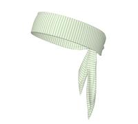 Pale Green And White Candy Stripes, Head Tie, Sports Headband Tie Back, Multi Sweatband for Men Women