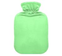 Pale Green Solid Color Pure Plain hot-Water Bottle with Soft Cover, 2L hot Water Bags for Arthritis, Arthritis, Bolsa de agua Caliente para el Dolor