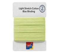 Pale Green Stretch Cotton Bias Binding Tape for Sewing, 30mm x 3m
