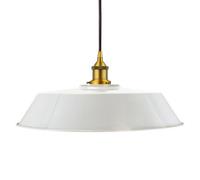 Pale Grey Large Chancery Painted Dome Pendant Light With Antique Gold Lamp Holder And Black Round Cable - Se Home