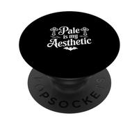 Pale Is My Aesthetic! Alt Aesthetic Goth Look PopSockets Adhesive PopGrip