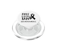 Pale Is The New Tan | Skin Cancer Survivor Melanoma Warrior PopSockets PopGrip for MagSafe
