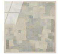 Pale Labyrinth II Acrylic Print Abstract Wall Decor by Art Remedy, Ready to Hang, 24 x 24