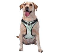 Pale Lavender Marble Fluid Sage Green No Pull Dog Harness Adjustable Reflective Oxford Easy Control Medium Large Dog Harness