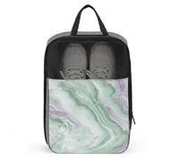 Pale Lavender Marble Fluid Sage Green Shoe Bag for Travel Daily Use Anti-dust Storage Carrier Golf Shoe Pouch