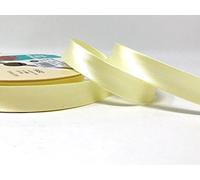 Pale Lemon Yellow Byetsa Satin Fold 18mm Bias Binding on a 25m Roll