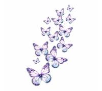 Pale Lilac Butterfly Vinyl Decal Stickers, Cover Marks, Violet Toilet Decor