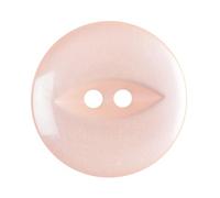 Pale Pink 14 mm Fish Eye Buttons - 10 Pack - Perfect for Children's Clothes, Baby Dresses & Light Knits - Giddy Square