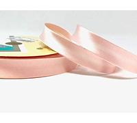 Pale Pink Byetsa Satin Fold 18mm Bias Binding on a 3m length (N.B. this is a cut from a roll, presented on a Bertie's Bows ribbon card)