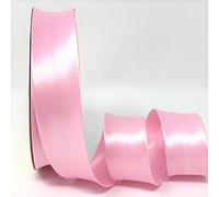 Pale Pink Byetsa Satin Fold 30mm Bias Binding on a 25m Roll