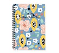 Pale Pink Flowers 2026 Journal A5 To Do List Notebook Notebook Organiser Planner for Women 2026 Diary for Work Week To View Monthly Year Diary Planner with Dotted Line Note Page Slim