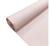 Pale Pink Plain Polycotton Fabric Dress Craft Poly Cotton Material | 3 Metre (300cm x 112cm) | Soft Poly Cotton for Sewing, Dressmaking, Crafts, Bunting & Lining