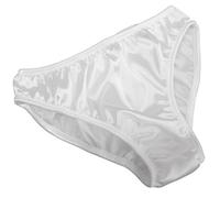 PALE PINK Shimmering SATIN plain and simple BIKINI BRIEFS panties knickers (XXL fits hips 42”-44”)