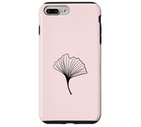 Pale Rose Ginkgo Leaves Gingko Tree Minimalism Case for iPhone 7 Plus/8 Plus