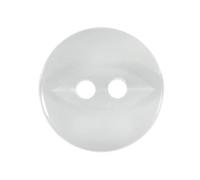 Pale Teal Baby Cardigan Buttons, 11 mm Fish Eye, Pack of 10 - Two-Hole Plastic Buttons for Newborn Knits, Doll Clothes & Tiny Repairs - Giddy Square
