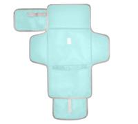Pale Turquoise Solid Color Pure Plain Teal Reusable Baby Changing pad with Tissue Pocket Changing Pads for Changing Table with Built-in Pillow cambiadores de pa?ales para Bebes