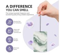 Pale White Marble Misty Mountains Car Air Fresheners 4 Pcs Hanging Scented Cards Fragrance Scented Cards For Car Aromatherapy Tablets