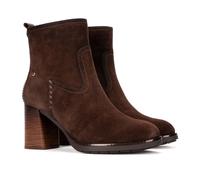 Palencia Heeled Suede Ankle Boots Brown