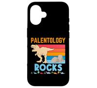 Palentology Rocks Retro Dinosaur Rock Fun Paleontologist Case for iPhone 16